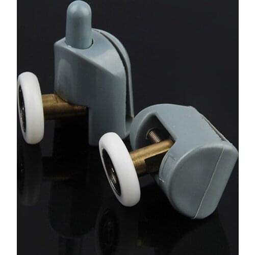 4-8pcs/lot Copper Shaft Shower Rooms Cabins Pulley Shower Room Roller /Runner/Wheel/Pulley Diameter 20mm/22mm/23mm/25mm/27mm