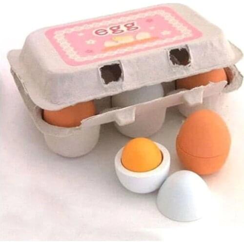 6PCS Kids Children Pretend Role Play Kitchen Pizza Eggs Food Cutting Cooking Sets Food Baby Intelligence Toy Funny Gift For Baby