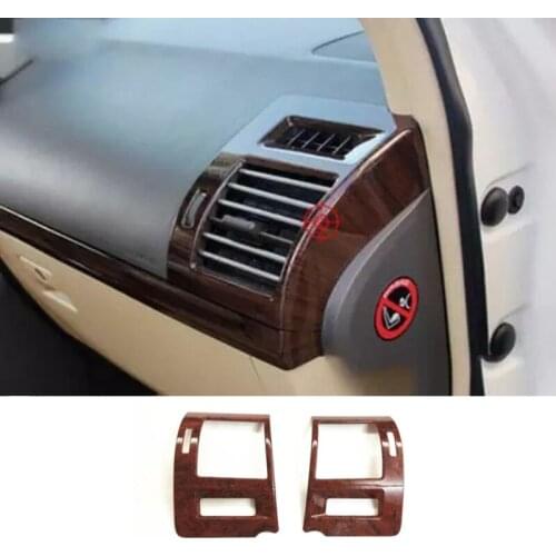 ABS Plastic For Toyota Land Cruiser Prado FJ150 2010 - 2017 Car left and right air outlet frame Cover Trim car styling 2pcs