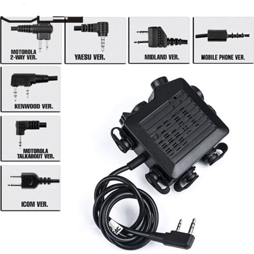 Z-TAC Tactical Headset Accessories SELEX TACMIC CT5 Hunting Airsoft Headphone Midland KENWOOD IPSC PTT Z133