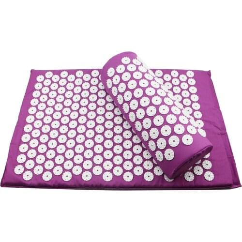 Acupressure Massager Mat Head Neck Back Foot Massage Cushion Pillow Relaxation Relief Body Massager Cushion Yoga Cushion