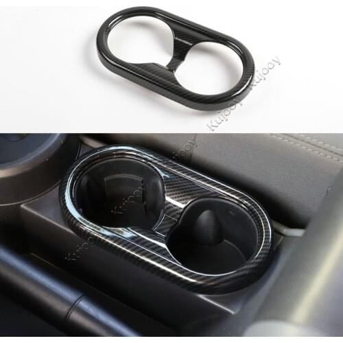 ABS Car Front Row Water Cup Holder Cover Guard Protect Decor for Jeep Wrangler JK 2007-2010 Car Styling Accessories
