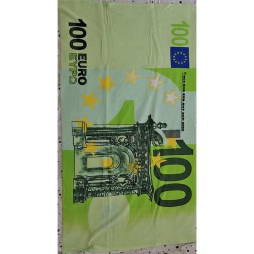 200 100 Euro Money Horse Zebra Bath Towel Microfiber Printing,Super Soft 70*140cm 30 design,dropshipping wholesale