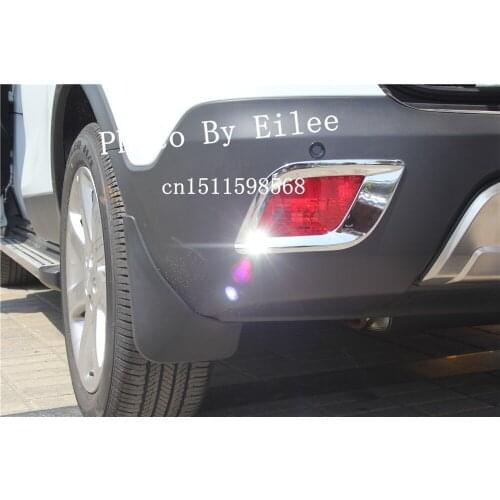 Free shipping EMS ABS Chrome 2 pcs Rear Fog Lamp Light Cover Trim For Buick Encore 2014