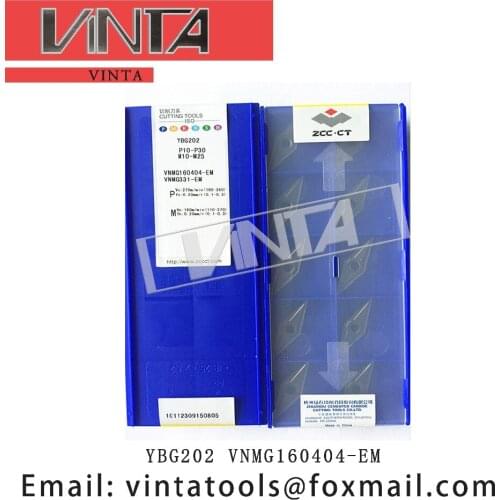 Free shipping high quality 10pcs/lots YBG205 YBG202 VNMG160404-EM cnc carbide turning inserts cutting blade tools