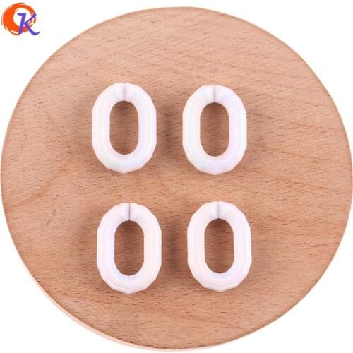 Cordial Design 100Pcs 18*26mm Acrylic Beads/Hand Made/DIY Making/AB Effect/Oval Ring Shape/Jewelry Accessories/Earring Findings