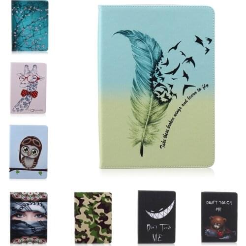 For Apple iPad Pro 9.7'' ipad air 3 plum blossom PU Leather Flip Case For iPad 7 ipad7 Tablet Cases Cover Sleeve #R