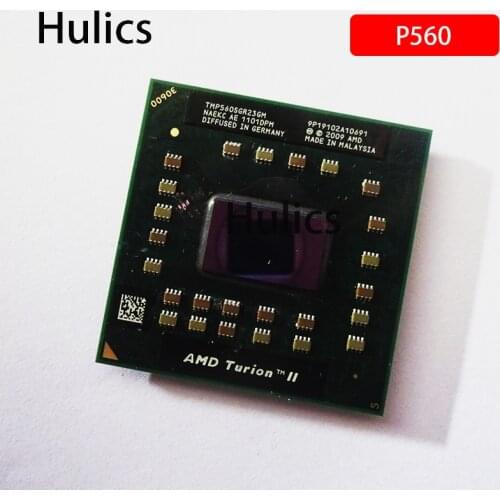 Hulics Original AMD Turion II Dual-Core Mobile P560 2.5 GHz Dual-Core Dual-Thread CPU Processor TMP560SGR23GM Socket S1