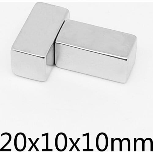 2/5/10/15/20/30PCS 20x10x10 Block Search Magnet 20x10x10mm Neodymium Magnet 20mm*10mm NdFeB Strong Magnets Sheet 20*10*10 N35