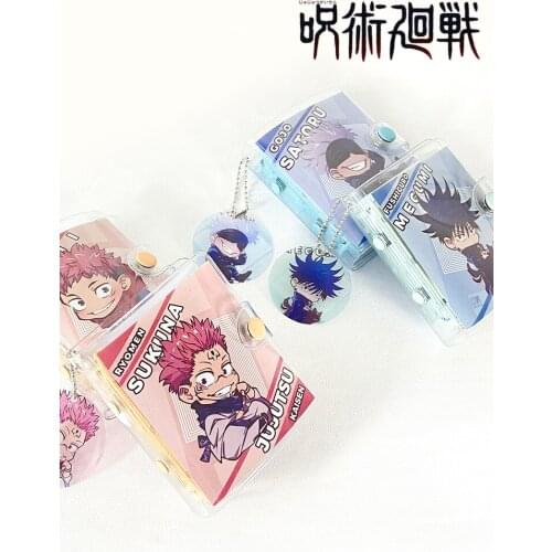 Mini Notebook Hand Ledger Anime Jujutsu Kaisen Gojou Satoru Yuji Itadori Cartoon Loose Leaf Diary Book Notebook Student Gifts