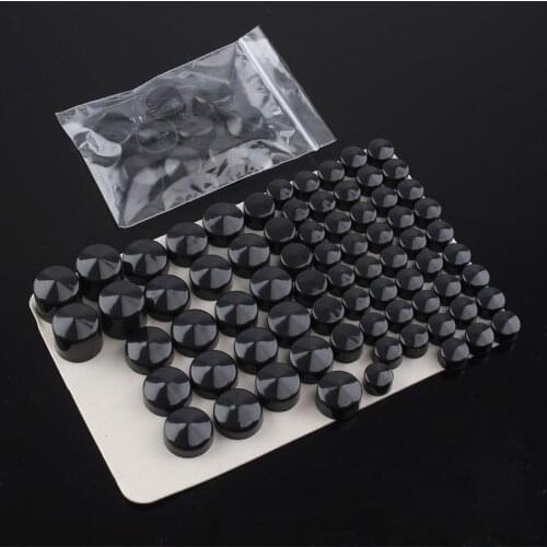 Motorcycle ABS Black Bolt Topper Cap Cover Head Bolt Screw Cover For Harley Twin Cam Road King FLH 1999-2006