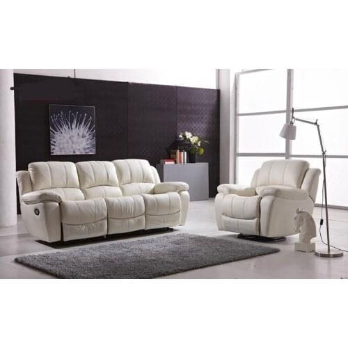 Genuine leather sofa set with recliner leather sofa set for living room sofa