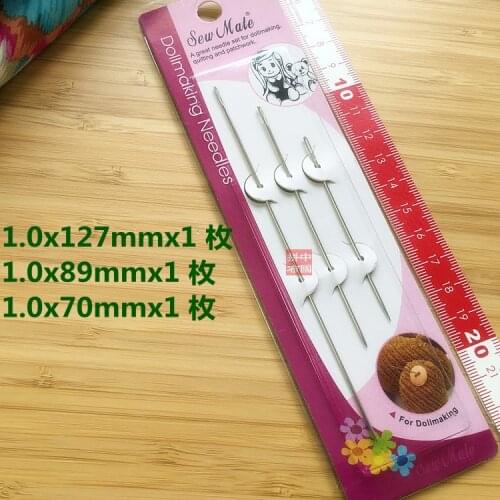 SET of needles for Dollmaking/quilting/patchwork Dollmaking needles 1 order=1pack=3pcs