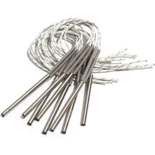 2PCS 7mm 380~500mm 316SUS Heating Tube 110V/220V/380V Cartridge Heater 1050W/1100W/1200W/1250W/1400W Tubular Rod Element