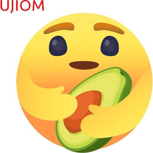UJIOM Avocado Lover Sticker Modern Home Art Decor Living Room Bedroom Wall Decoration Vinyl Wall Stickers Waterproof Wall Decals