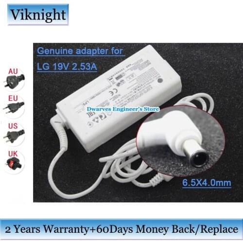 Genuine PA-1650-43 da-48f19 19v 2.53a 48w lcd ac Adapter For LG da-65g19 29LB4510 29LB4510-PU 29LN4510 Monitor Laptop Adapter