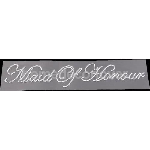 Maid of Honour Rhinestone Sticker for Bachelorette Party Bridal Wedding