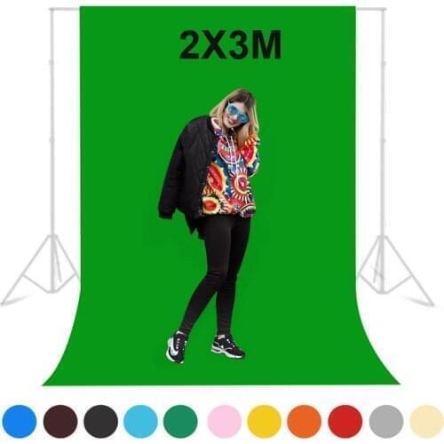 Selens 2X3M Photography Background Photo Studio Green Screen ChromaKey Backdrops Non Woven Shoot Backdrop For Studio Photo light