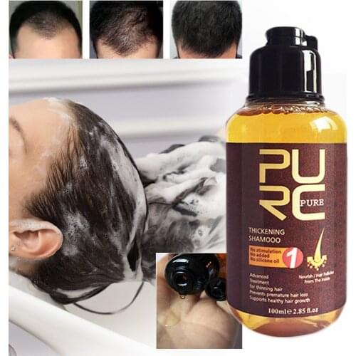 PURC Ginger Shampoo Fast Hair Growth For Hair Regrowth Serum Repair Hair Root Anti Loss Treatment Thicken Hair Care Shampoo