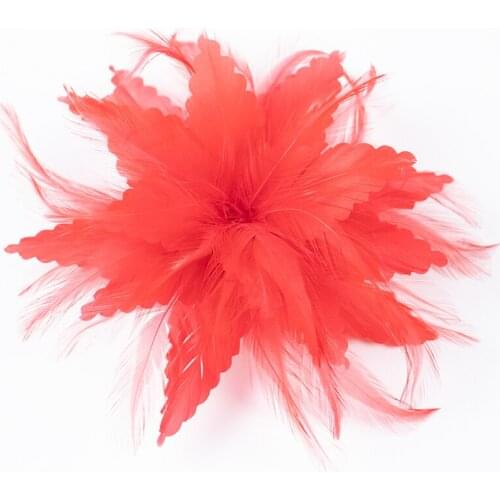 Bridal Hair Pins/Clip Headdress Accessory/Headwear Feather/Cap with Floral 1pc Wedding / Special Occasion / Tea Party Headpiece