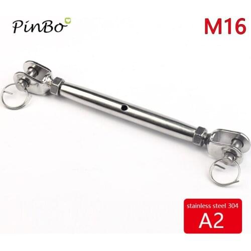 1 pcs stainless steel 304 rigging screw closed body jaw turnbuckle M16 thread