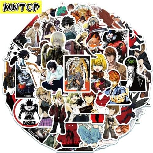 10/30/50Pcs/set Death Note Anime Cartoon PVC Graffiti Sticker For Kids DIY Furniture Skateboard Helmet Luggage Case Laptop