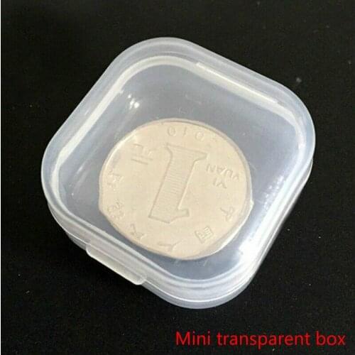10PCS Portable Mini Transparent Plastic Jewelry Earplugs Medicine Storage Box Multi-function Storage Gift Box