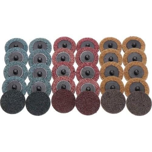 10Pcs 2 Inch 50mm Sanding Disc For Roloc Roll Lock Abrasive Tools For Polishing Metal Steel Plastic Rust Removal Grinding Wheel