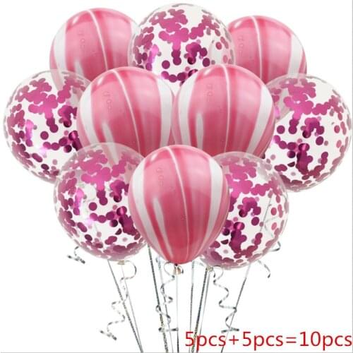 12 Inch Agate Glitter Balloon Set Birthday Party Decoration Holiday Arrangement Wedding Baby Shower Anniversary Commodity