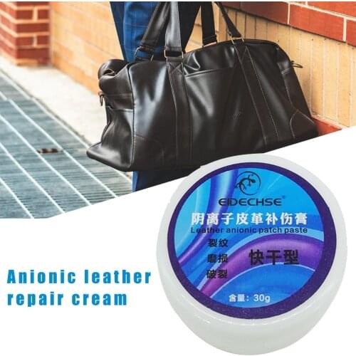 30g Leather Repair Kit Multi-function Quick Repair Cream Anionic Interior Cleaning Tool for Car Seat Leather Sofa Shoe Bag