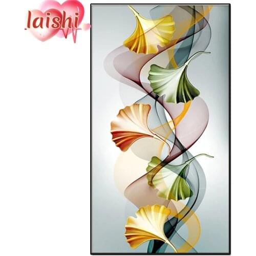 Diamond Painting Large-size decorative painting, ginkgo leaves Set Hobby Art DIY Full Drill Square Round Mosaic Home Decoration