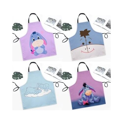 Disney Eeyore Anime Action Figures Cartoon Products Accessories Customized Bib Apron Cooking Unisex Gifts
