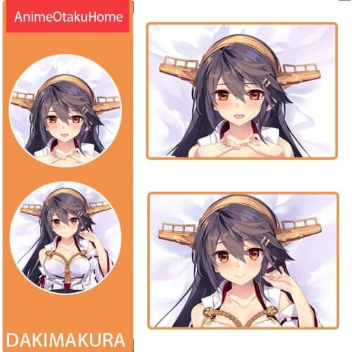 Anime Kantai Collection Haruna Sexy Lovely Girl Throw Pillow Cover Hugging Body Pillowcase Otaku Bedding Dakimakura Pillow Case