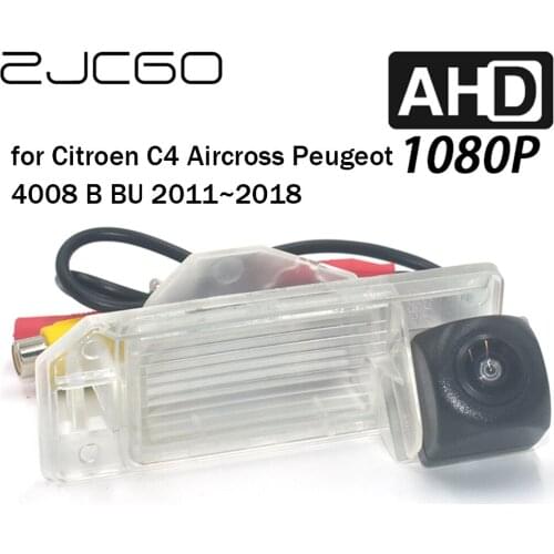 ZJCGO Car Rear View Reverse Backup Parking Reversing Camera for Citroen C4 Aircross Peugeot 4008 B BU 2011~2018