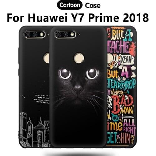 JURCHEN Case For Huawei Y7 Prime 2018 Case Soft Silicone Back Cover For Huawei Y7 Prime 2018 LDN-LX2 LDN-L21 LDN-TL10 Case Cover