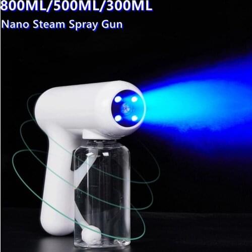 Disinfectant Sprayer Nano Steam Spray Gun Diffuser Fogger Atomizer Machine Water 800/500/300ml For Household Office Accessories