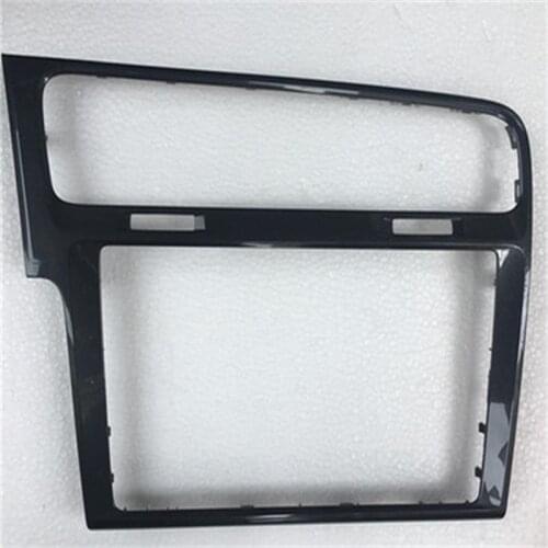 For Volkswagen VW golf 7 7.5 CD MIB 3 8 inch 9.2 inch radio Plates Decorative frame Piano black / gray