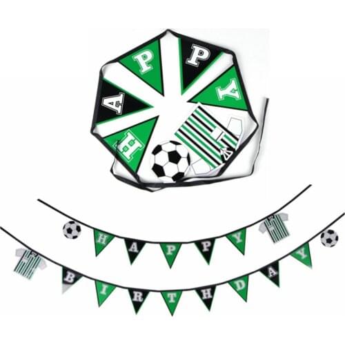 Soccer Birthday Happy Birthday Banner Flag World Cup Banner Sports Theme For Kids Birthday Party Decoration
