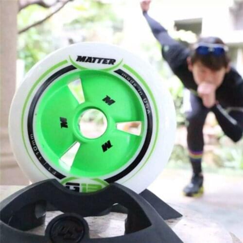 8 pcs Gi3 F1 90mm 100mm 110mm inline speed skates wheel 608 bearing 24mm thickness race PU MATTER skating green yellow pink G13