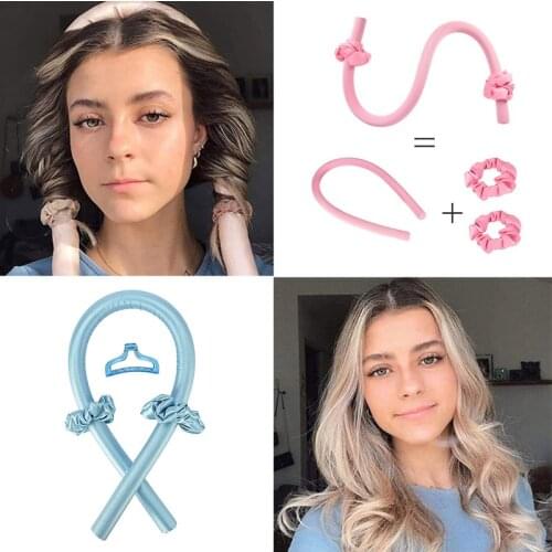 Heatless Curling Rod Headbands Hair Roller Silk Curling Ribbon Silk Curling Ribbon Heatless Hair Curling Ribbon Make Hair Curler