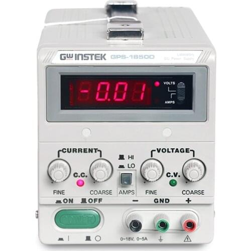 DC Linear Power Supply GPS-1850D Singel Channel 18V 5A 90W Gwinstek Power Supply