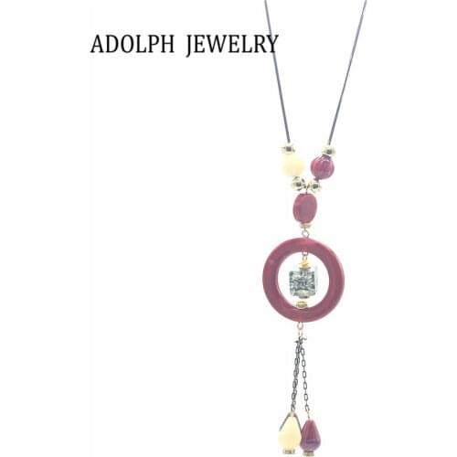 ADOLPH Bohemian Trendy Long Chains Round Necklace For Woman 2017 New Jewelry Fashion Statement Maxi Necklaces & Pendants Hot