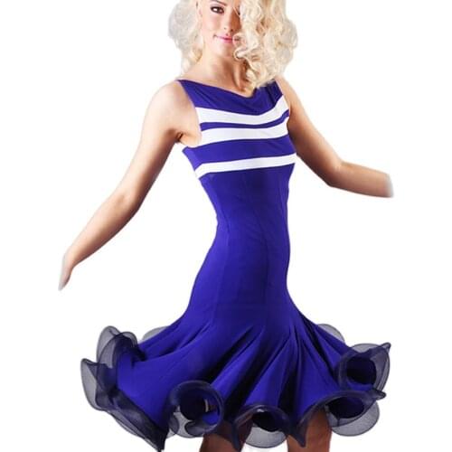 2017 Latin Salsa Dresses Stage Costumes Latin Dance Practice/Performance/Competition Dresses Samba/Cha Cha/Rumba/Tango Skirts