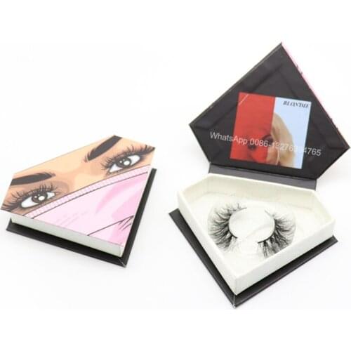 Custom Pink Mask Diamond Eyelash Case With Logo Wholesale 3D Mink Eyelashes 5D 25 Mink Eyelash Vendor Mink Lashes Wholesale