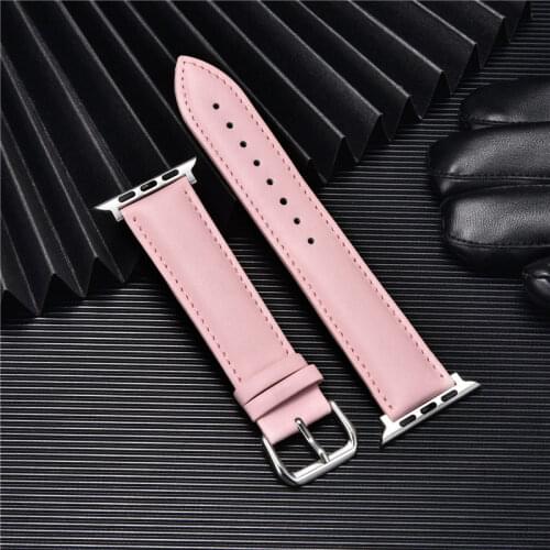 Fashion Cute Leather Watchband Replace Bracelets Watch Accessories Band 38mm 40mm 42mm 44mm Straps for Apple Watch 6 SE 5 4 3