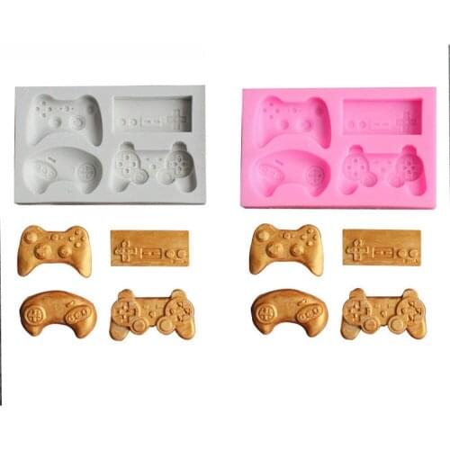3D DIY keyboard Silicone Mold Controller Gamepad Game Mould Cake Decorating Tool Fondant Chocolate Mold Cake Tools