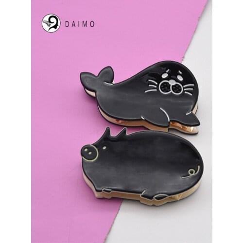 Cute seal animal hair claws pig hair clamps hair accessories
