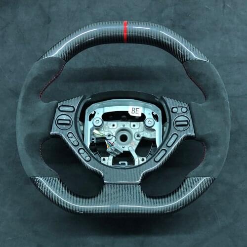Racing Supercar Cuatomized Real Carbon Fiber Sports Steering Wheel Alcantara Leather compatible for Nissan GTR R34 R35