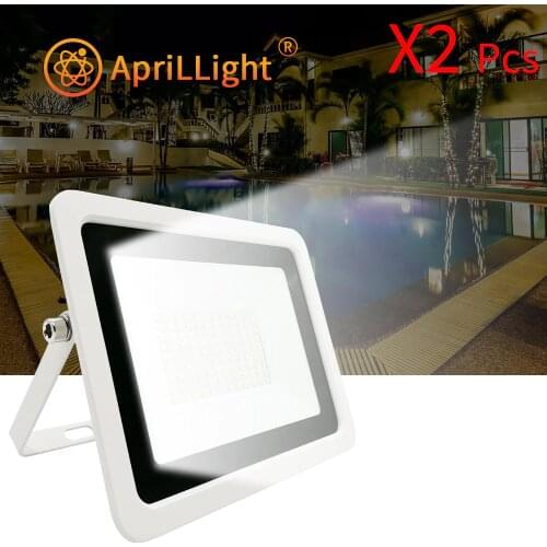 2pcs LED Flood Light 220V 10W 20W 30W 50W 100W High Brightness IP68 Waterproof Outdoor Lighting LED Spotlight Wall Floodlights