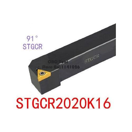 STGCR2020K16/ STGCL2020K16 Toolholder 20*20MM CNC turning tool holder, 91 degrees External turning tools, Lathe cutting tools
